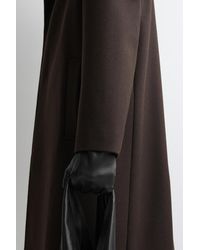 COS - Lederhandschuhe Mit Kaschmirfutter Und Steppnähten - Lyst