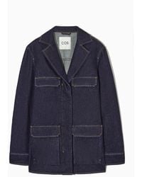 COS - Jeansjacke Im Utility-stil - Lyst