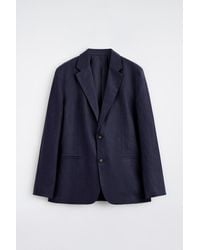 COS - Single-Breasted Linen Blazer - Lyst