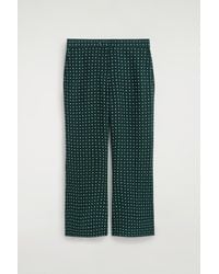 COS - Geometric-Print Cropped Flared Pants - Lyst