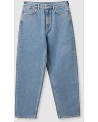 COS Denim Worker Jeans in White | Lyst