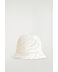 COS - Pointelle-Knit Bucket Hat - Lyst