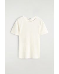 COS - Pointelle-Knit T-Shirt - Lyst