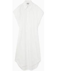 COS - Oversized Maxi Shirt Dress - Lyst