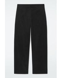 COS - Cropped Corduroy Trousers - Lyst