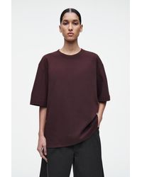 COS - Oversized-T-Shirt Aus Baumwolle - Lyst