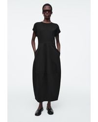 COS - Midikleid Aus Baumwolle - Lyst