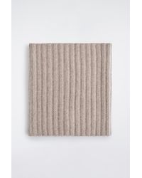 COS - Chunky Ribbed Cashmere Snood - Lyst