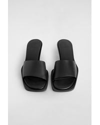 COS - Leather Kitten-Heel Mules - Lyst