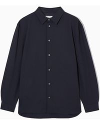 COS - Relaxed Wool-blend Shirt - Lyst