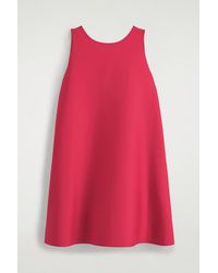 COS - Abito Mini A Trapezio - Lyst