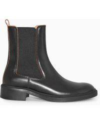 COS - Leather Chelsea Boots - Lyst