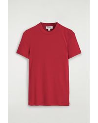 COS - Crepe-Jersey T-Shirt - Lyst