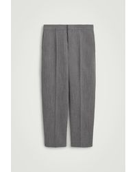 COS - Wool Regular-Fit Straight-Leg Trousers - Lyst