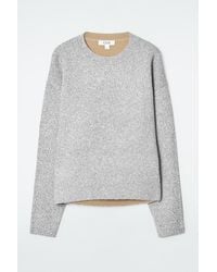 COS - Oversized Sparkly Merino Wool Jumper - Lyst