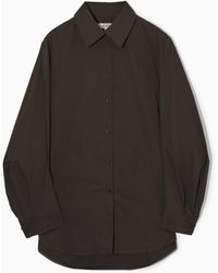 COS - Oversized Cotton-blend Shirt - Lyst