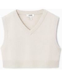 COS - Cropped Wool Tank - Lyst