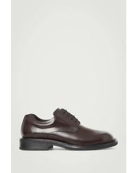 COS - Square-toe Leather Derby Shoes - Lyst