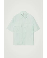 COS - Oversized Short-sleeved Utility Shirt - Lyst