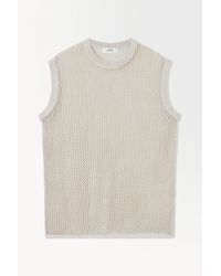COS - The Oversized Fishnet Tank - Lyst