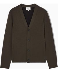 COS - Double-faced Merino Wool Cardigan - Lyst