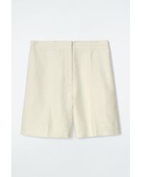 COS - Tailored Elasticated Linen Shorts - Lyst