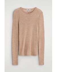 COS - Slim Merino Wool Sweater - Lyst