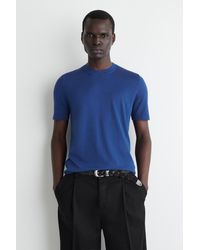 COS - Schmal Geschnittenes T-Shirt Aus Seide - Lyst