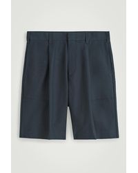 COS - Cotton-Twill Chino Shorts - Lyst