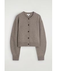 COS - Strickjacke Aus Merinowolle - Lyst