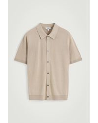 COS - Knitted Linen-Silk Shirt - Lyst