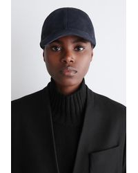 COS - Basecap Aus Veloursleder - Lyst