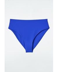COS - Gathered Cutout Bikini Top - Lyst