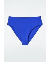 COS - Gathered Cutout Bikini Top - Lyst