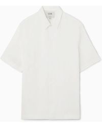 COS - Short-sleeved Linen Shirt - Lyst