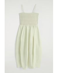 COS - Smocked Midi Dress - Lyst