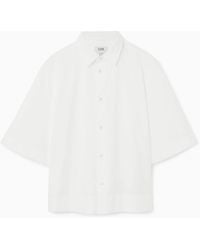 COS - Oversized Short-sleeved Shirt - Lyst