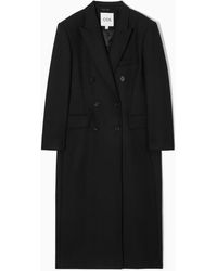 COS - Oversized Double-breasted Wool Coat - Lyst