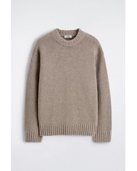 COS - Chunky Cashmere Crew-Neck Jumper - Lyst