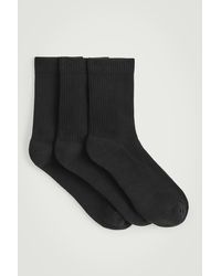 COS - 3-pack Ribbed Sport Socks - Lyst