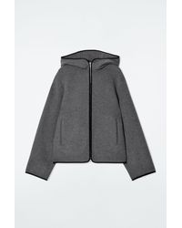 COS Teddy Hooded Hybrid Vest in Natural | Lyst COS Teddy Hooded Hybrid Vest in Natural | Lyst