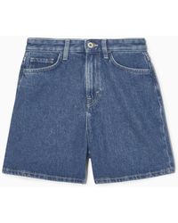 COS Relaxed-fit Denim Shorts - Blue