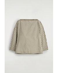 COS - Boat-Neck Cotton Blouse - Lyst