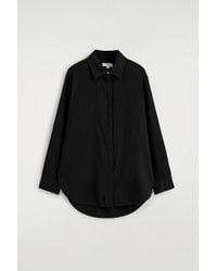 COS - Longline Linen Shirt - Lyst