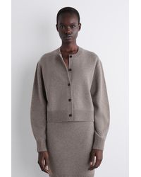COS - Strickjacke Aus Merinowolle - Lyst