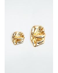 COS - Small Scrunched Mismatched Earrings - Lyst
