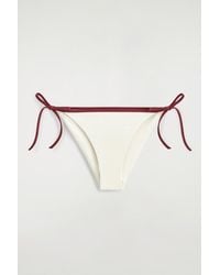 COS - Contrast-Trimmed Tie-Side Bikini Briefs - Lyst