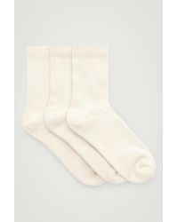 COS - 3-pack Ribbed Sport Socks - Lyst
