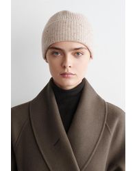 COS - Beanie Aus Woll-Kaschmir-Mix - Lyst