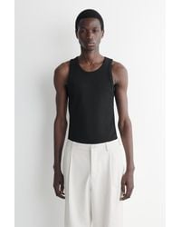 COS - Schmales Geripptes Tanktop - Lyst